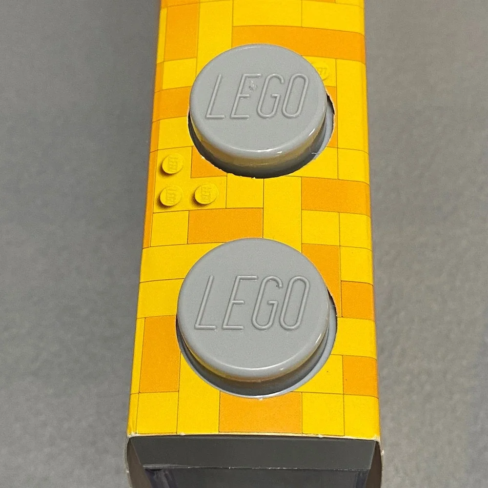 LEGO Minifigure Display Case Stackable 16 Figure Showcase Yellow Clear 40660601